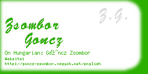 zsombor goncz business card